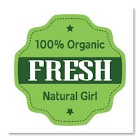 100 % organic fresh natural girl