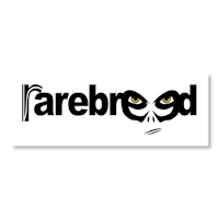 a black background with the words farebred on it